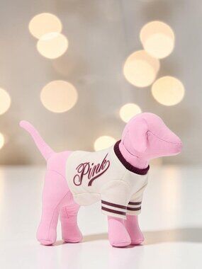 NEW*Victoria’s Secret PINK Mini Dog Pink Friday Varsity Dog